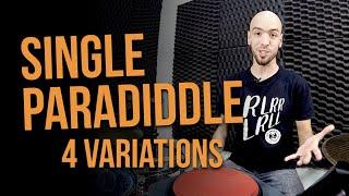 4 variations of the Single Paradiddle