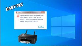 Printer Error 0x000006ba Operation Could Not Be Completed Print Spooler Service Not Running