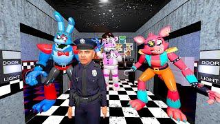 АНИМАТРОНИКИ ПУГАЮТ ОХРАННИКА FNAF 1 COOP Garry's Mod