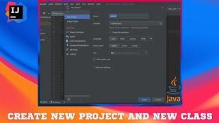 How to create  new project and class in intellij idea | project and class |