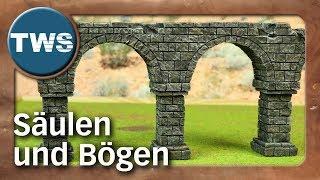 Tutorial: Säulen und Bögen / columns and arches (Tabletop-Gelände, TWS)