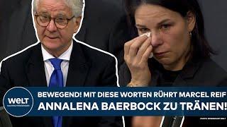 BUNDESTAG: Bewegende Rede von Marcel Reif! Mit diesen Worten rührte er Annalena Baerbock zu Tränen