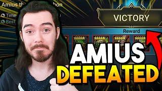 AMIUS DEFEATED!!! (My First Kill EXPLAINED - Rotation 1) | Raid: Shadow Legends