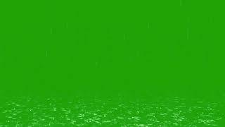 Heavy Rain Drop Effect On Green Screen (No Copyright)