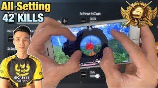 ALL SETTING GYROSCOPE | FOUR FINGERS CLAW CONTROL HANDCAM | TACAZ PUBG MOBILE