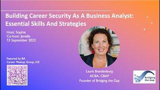 Laura Brandenburg | Building Career Security As A Business Analyst: Essential Skills And Strategies