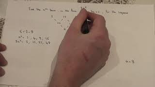 Quadratic sequences and nth term