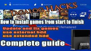 How to install and fix games on PS4 | Tagalog Hacks | Complete guide