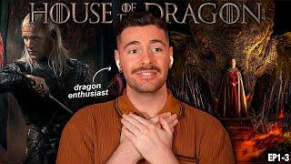 First Time Watching HOUSE OF THE DRAGON Season 1!! *EP1-3 Reaction*