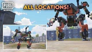 All Mecha Robot Locations In Payload 3.0 Mode | PUBG MOBILE | Payload 3.0 Mecha Robot Locations 