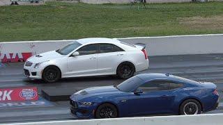 Cadillac ATS-V vs S650 Mustang GT Drag Race