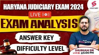 Haryana Judiciary Exam Analysis | HJS 2024 Exam Analysis | Haryana Judiciary 2024