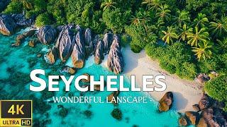 SEYCHELLES 4K - Experience One of the Most Beautiful Beaches in the World with Relaxing Music