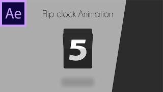 Flip clock Animation Tutorial 06 | After effect