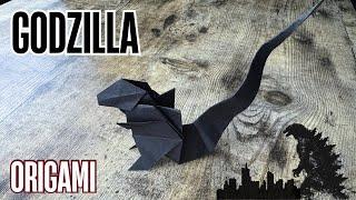 ORIGAMI GODZILLA EASY TUTORIAL | FOLDING ORIGAMI GODZILLA FROM PAPER | GODZILLA VS KONG COSPLAY ART