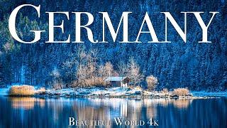 Germany Winter 4K Drone Nature Film - Calming Piano Music - Amazing Nature