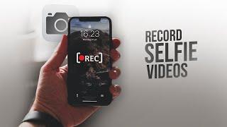 How to Record Selfie Video on iPhone (tutorial)