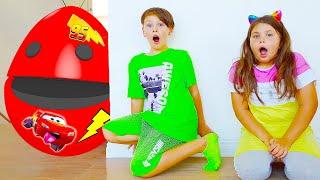 Giant Egg Surprise with Toys + more funny Stories for Kids with Adriana and Ali