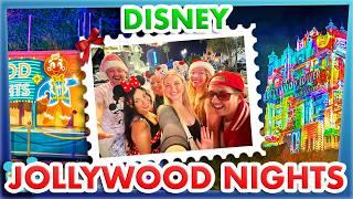 We Did EVERYTHING at Jollywood Nights Christmas Party in Disney World -- Shows, Snacks & MORE