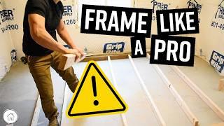 DIY How to frame a basement wall - for BEGINNERS