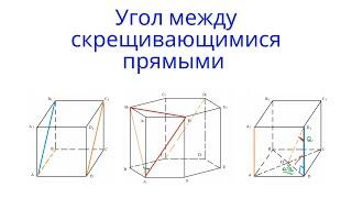 Урок 6. Угол между прямыми в пространстве. Стереометрия с нуля.