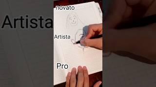 Dibujo de Rostro A Lápiz- novato vs Artista vs Pro #dibujo #drawing #challengue #art