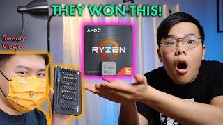 FASTEST PC Build, wins FREE AMD CPU! (SIM LIM SQUARE)