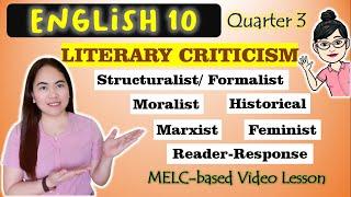 Critique a Literary Selection | Literary Approaches || GRADE 10 | MELC-based VIDEO LESSON | QUARTER3