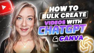 How to Bulk Create Videos in Canva with ChatGPT (Get my Free eBook!)