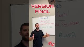 File Names & Version Control : HRE Answers