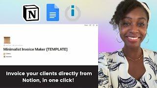 Invoice Your Customers Directly From Notion With Integromat - For Freelancers, Small Businesses