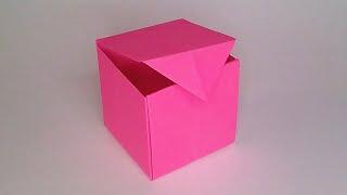 How to make a paper BOX with a lid EASY | Origami STEP BY STEP