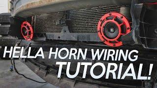 Hella Supertone Horn WIRING Tutorial!