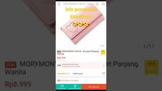 shopee haul dompet wanita panjang MORYMONY HAYLE - Dompet Panjang Wanita #shorts