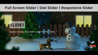 Owl Slider | Full Screen Slider | Responsive Content Slider | How to use Slider in Website