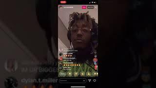 Instagram Live: Juice Wrld Records New Song  On IG Live