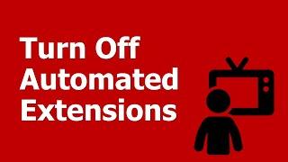 Automated Extensions: How to Turn Off Automated Extensions in Google Ads / AdWords