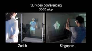 An Immersive Bidirectional System for Life-size 3D Communication  (CASA 2016)