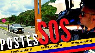 Para que sirven los Postes SOS  en COLOMBIA*  Te pueden SALVAR LA VIDA 