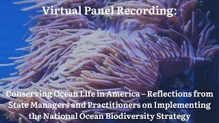 Virtual Event: Conserving Ocean Life – Insights from State Managers on the National Ocean Strategy