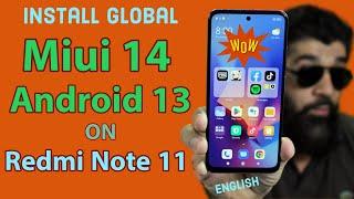 Install Miui 14 Android 13 On Redmi Note 11 English