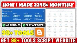 MultiTools Website Script For Blogger | ️ Create Tools Website on Blogger | Tools Website Blogger