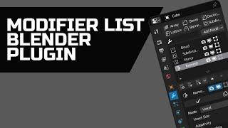 Modifier list Blender add on