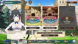 konosuba Fantastic days x DanMachi Collaboration - Keele's Dungeon all missions 