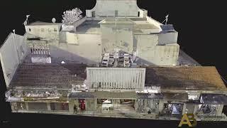 Point Cloud Video of a building complex scan project