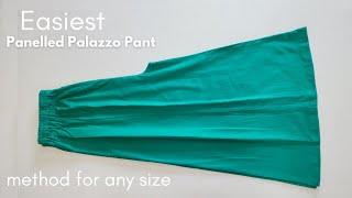 8 Pannel Palazzo cutting and stitching / Skirt Palazzo/ Method for all sizes