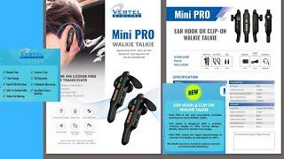 vertel mini pro India's smallest license free walkie talkie 20ch/1km range pmr 446 mhz frequency