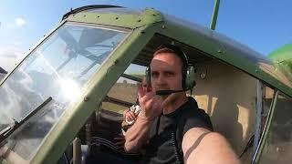 Flight on the Antonov An-2 biplane: from engine start to landing - Legendary Sound