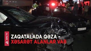 Zaqatalada ağır yol qəzası baş verib – APA TV