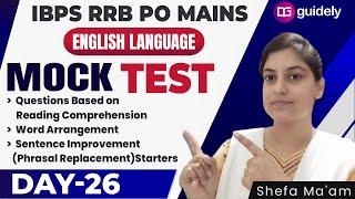 IBPS RRB PO Mains Mock Test | Important Question Exact Exam Level | By Shefa Ma'am #Day-26